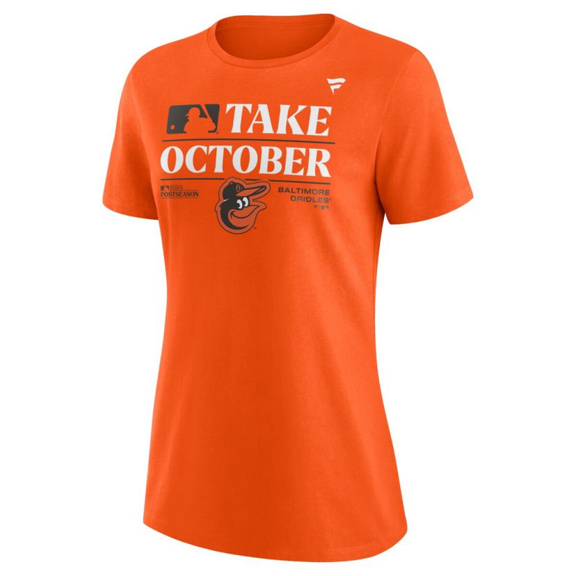 MLB Fanatics Baltimore Orioles 2023 season Locker Room Scoop Neck T-Shirt