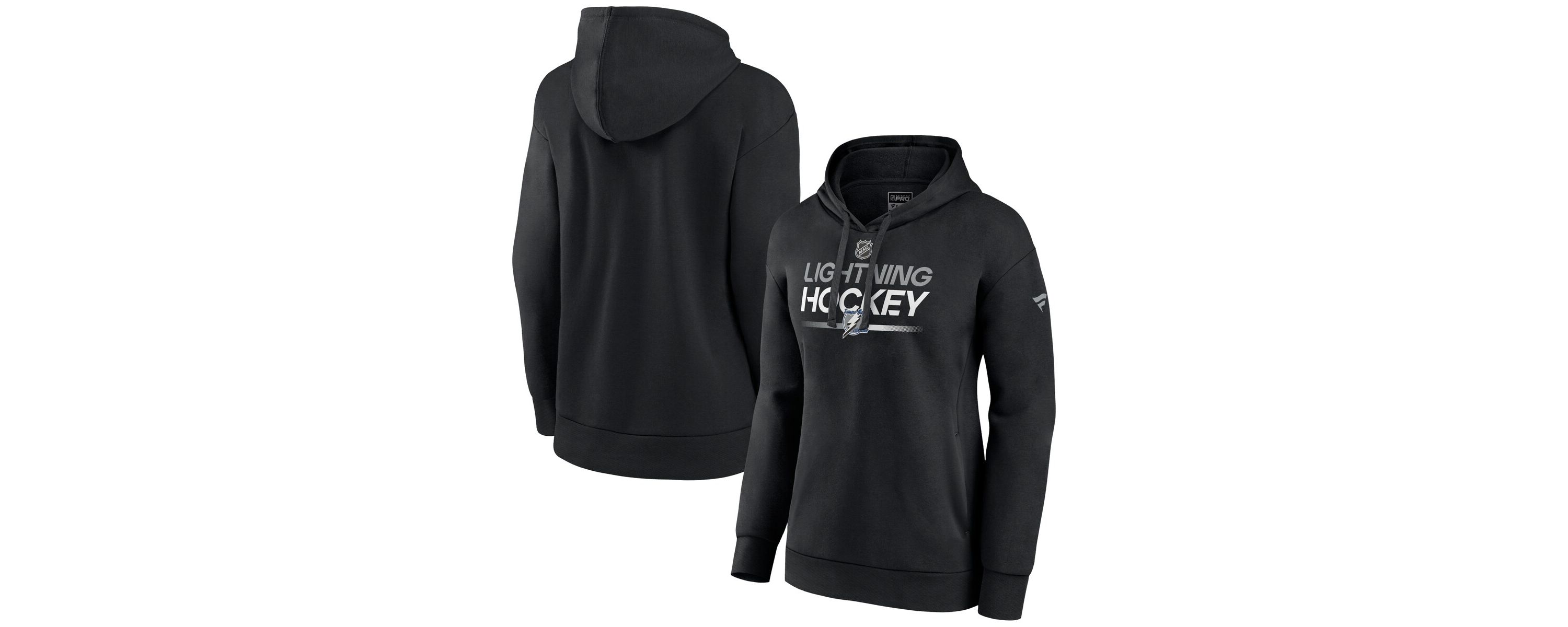 NHL Fanatics Tampa Bay Lightning Authentic Pro Alternate Wordmark Fleece Pullover Hoodie