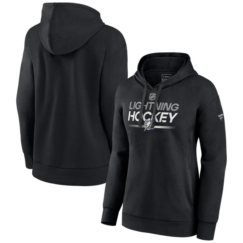 NHL Fanatics Tampa Bay Lightning Authentic Pro Alternate Wordmark Fleece Pullover Hoodie