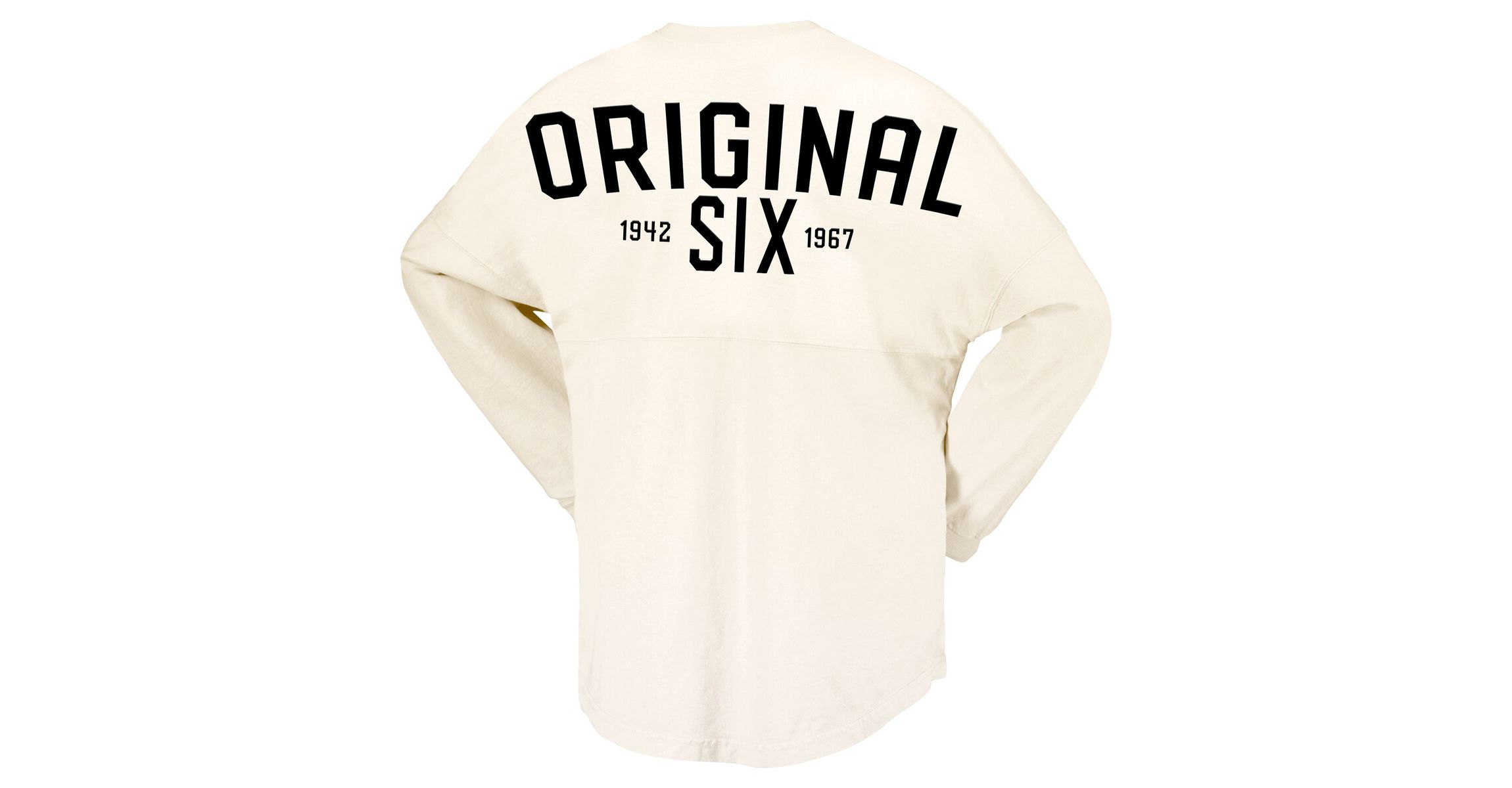 NHL Fanatics Original Six Lace-Up Long Sleeve T-Shirt