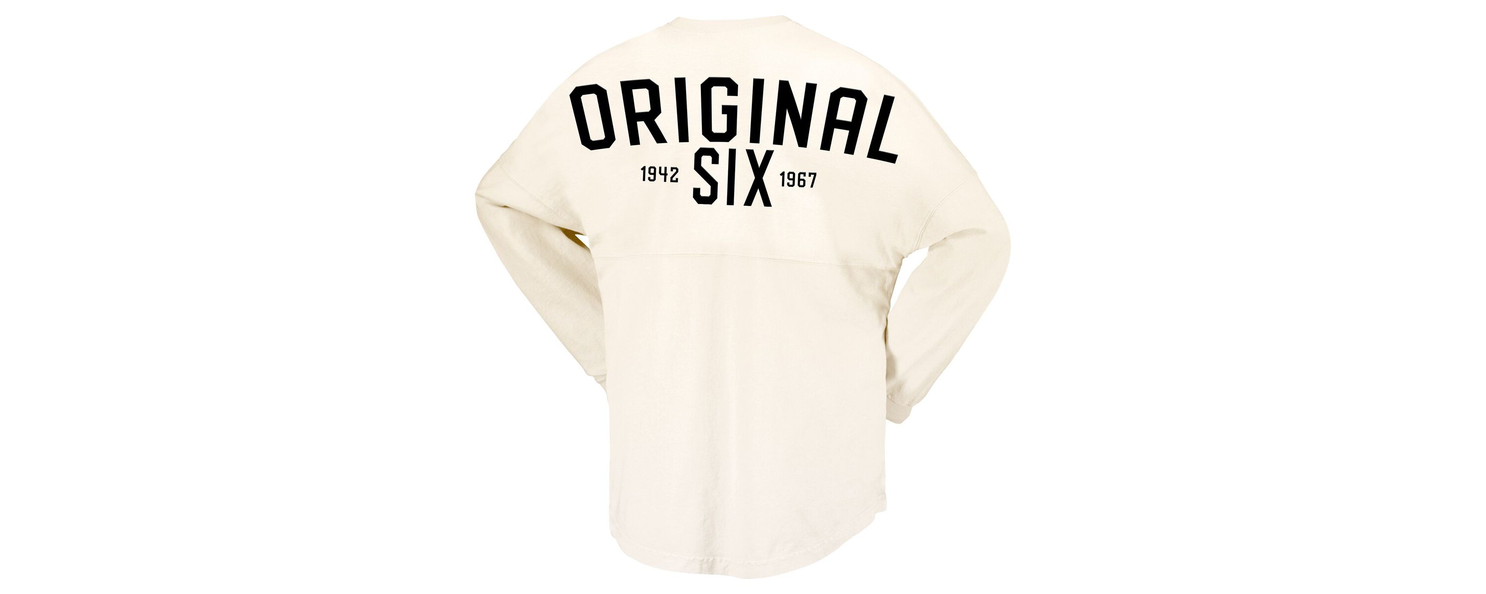 NHL Fanatics Original Six Lace-Up Long Sleeve T-Shirt
