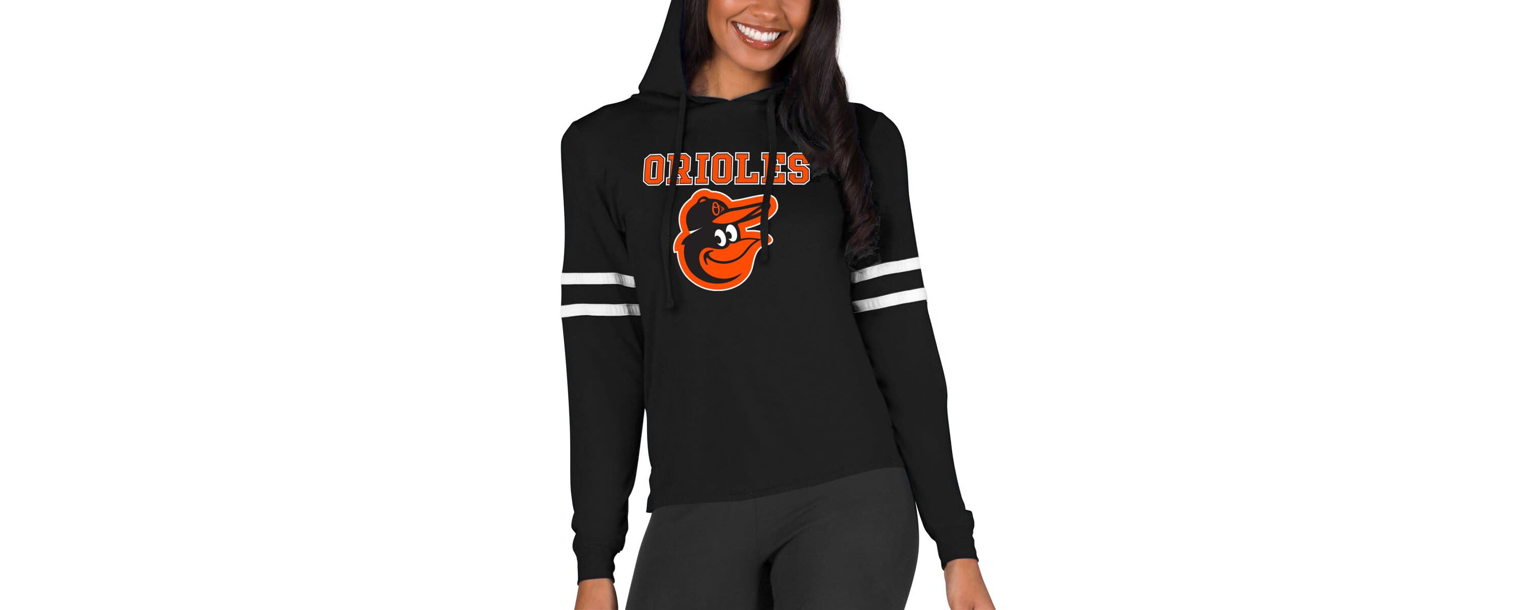 MLB Baltimore Orioles Marathon Lightweight Lounge Pullover Hoodie