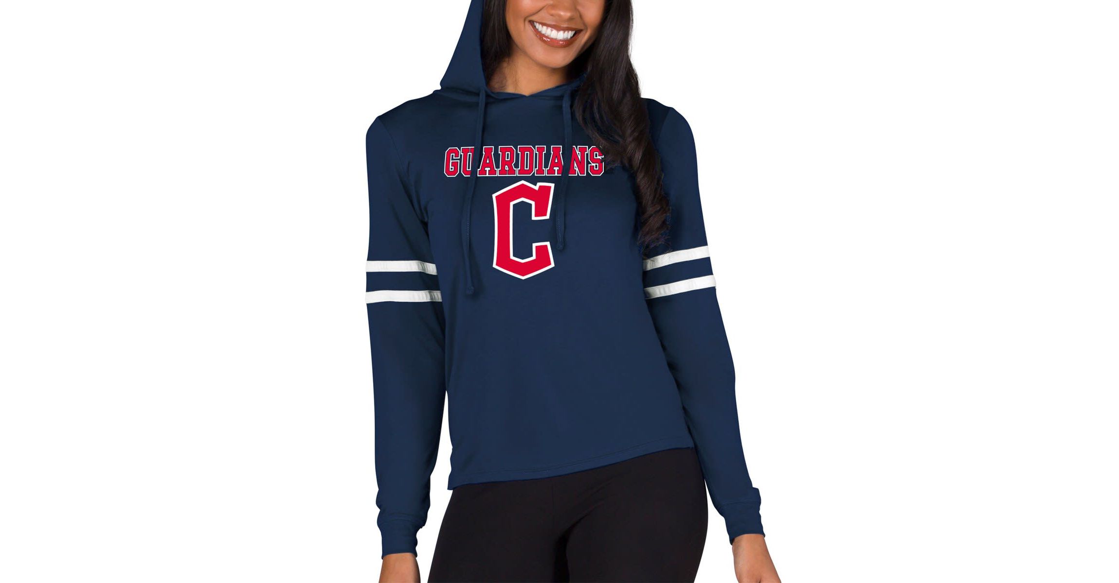 MLB Cleveland Guardians Marathon Lightweight Lounge Pullover Hoodie