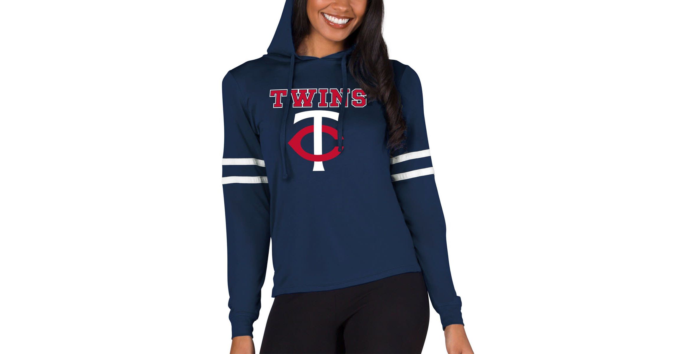 MLB Minnesota Twins Marathon Lightweight Lounge Pullover Hoodie