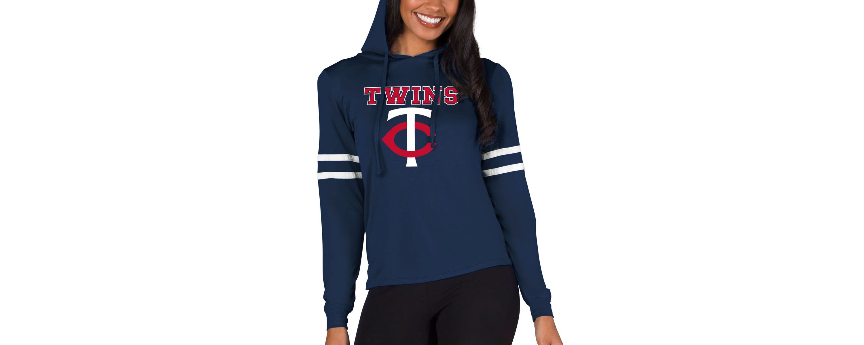 MLB Minnesota Twins Marathon Lightweight Lounge Pullover Hoodie