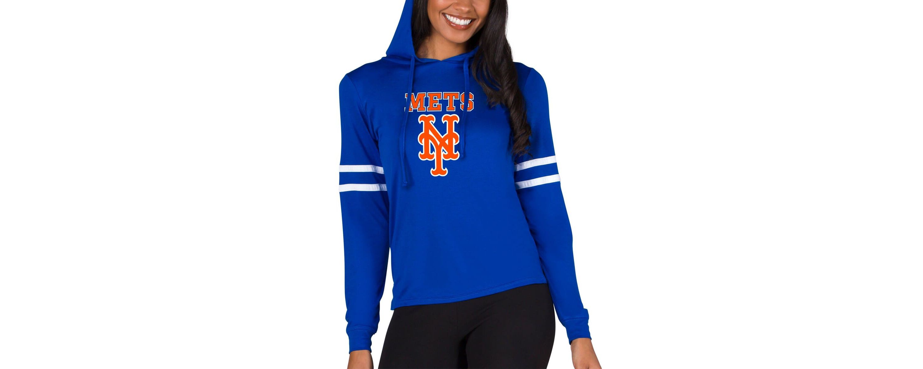 MLB New York Mets Marathon Lightweight Lounge Pullover Hoodie