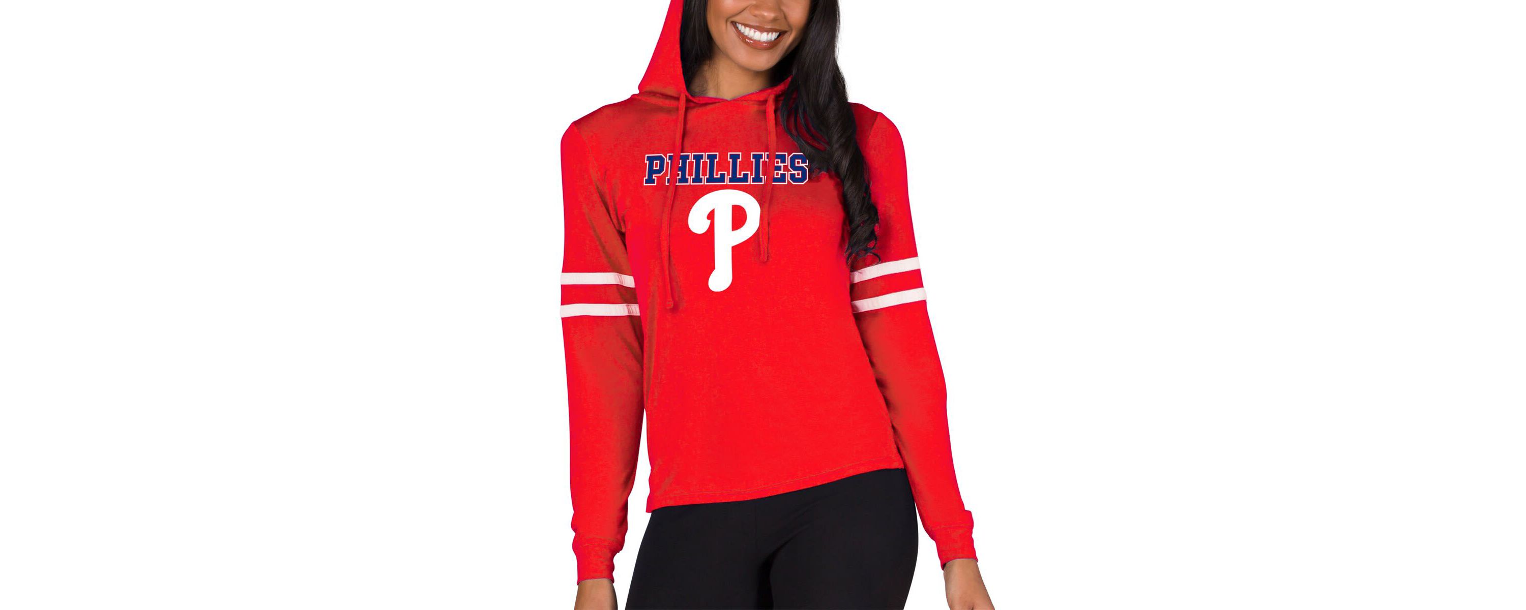 MLB Philadelphia Phillies Marathon Lightweight Lounge Pullover Hoodie