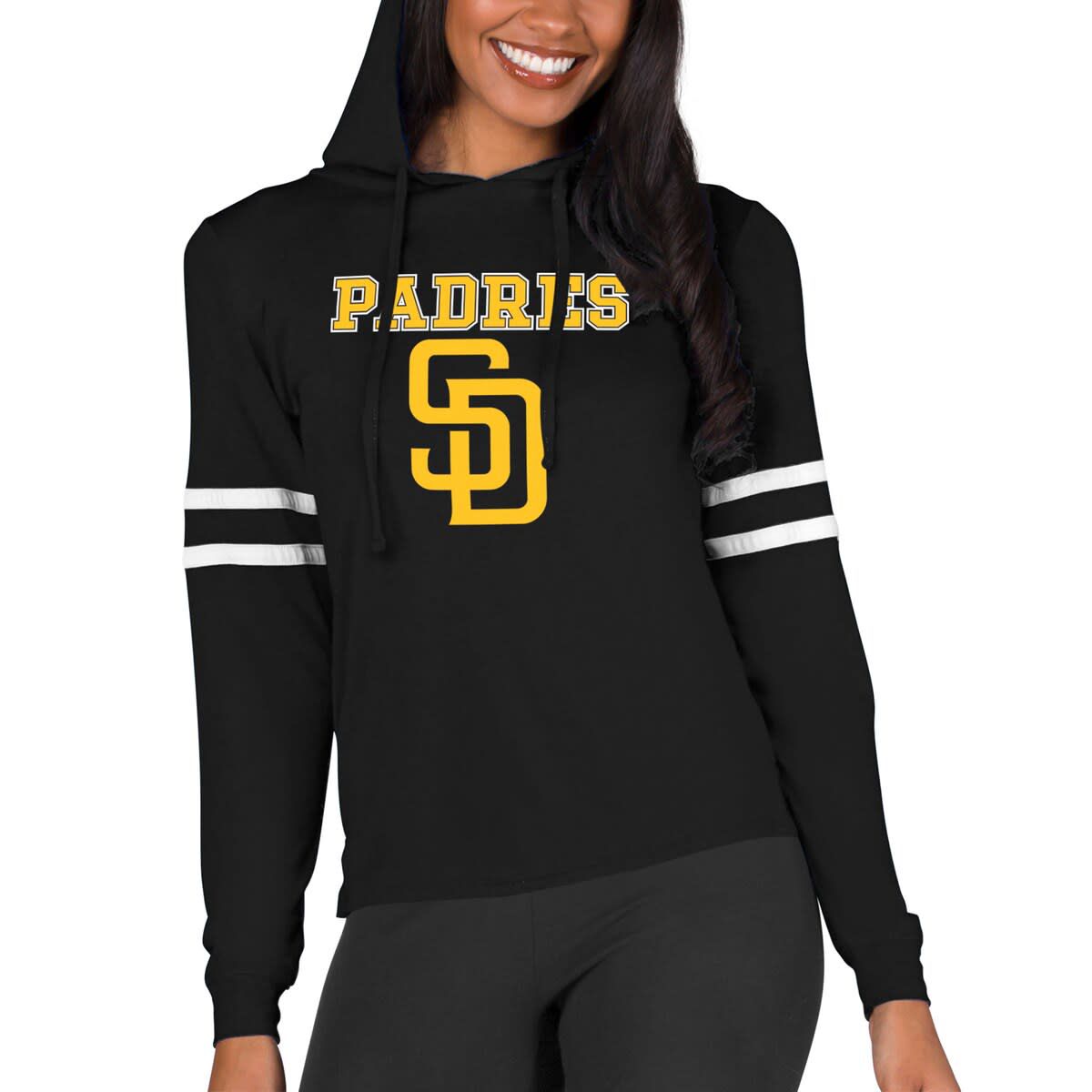MLB San Diego Padres Marathon Lightweight Lounge Pullover Hoodie