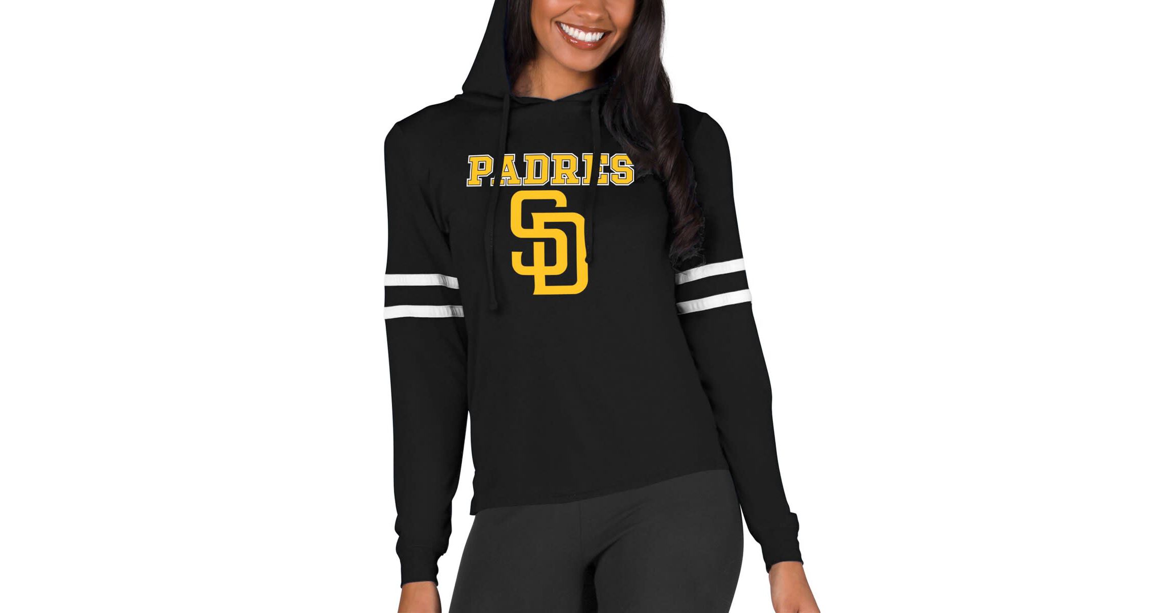MLB San Diego Padres Marathon Lightweight Lounge Pullover Hoodie