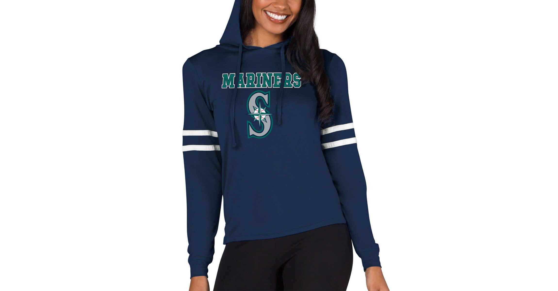 MLB Seattle Mariners Marathon Lightweight Lounge Pullover Hoodie
