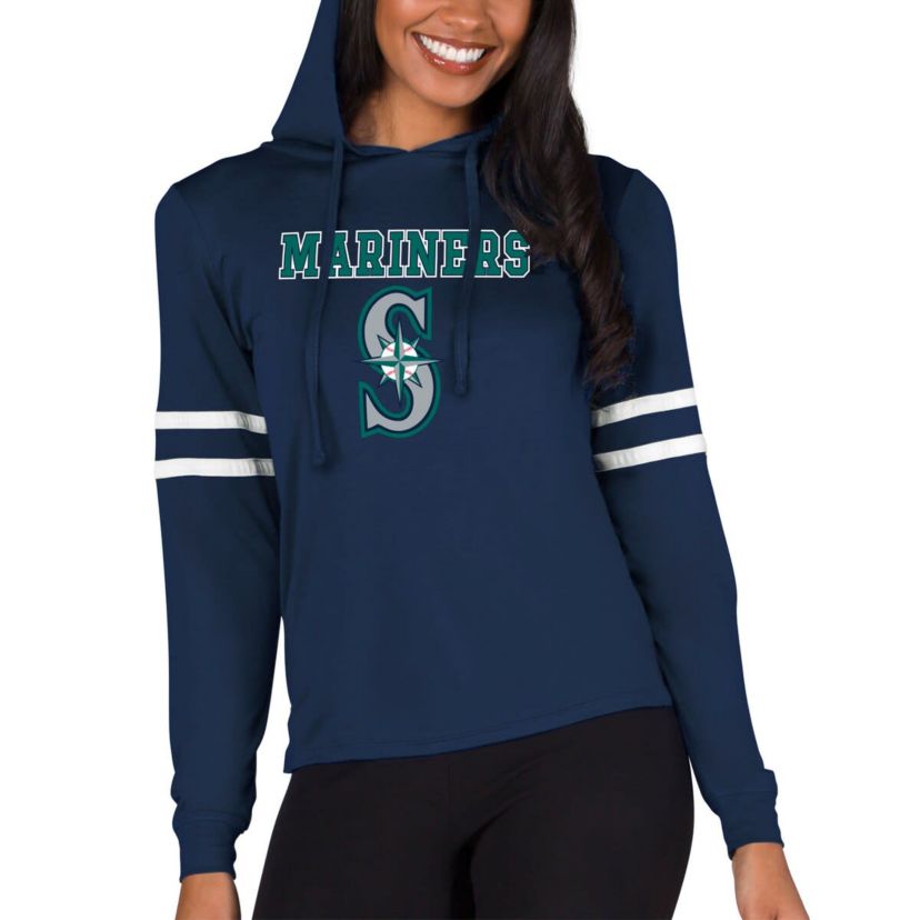 MLB Seattle Mariners Marathon Lightweight Lounge Pullover Hoodie