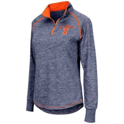 NCAA Illinois Fighting Illini Bikram Lightweight Fitted Quarter-Zip Long Sleeve Top