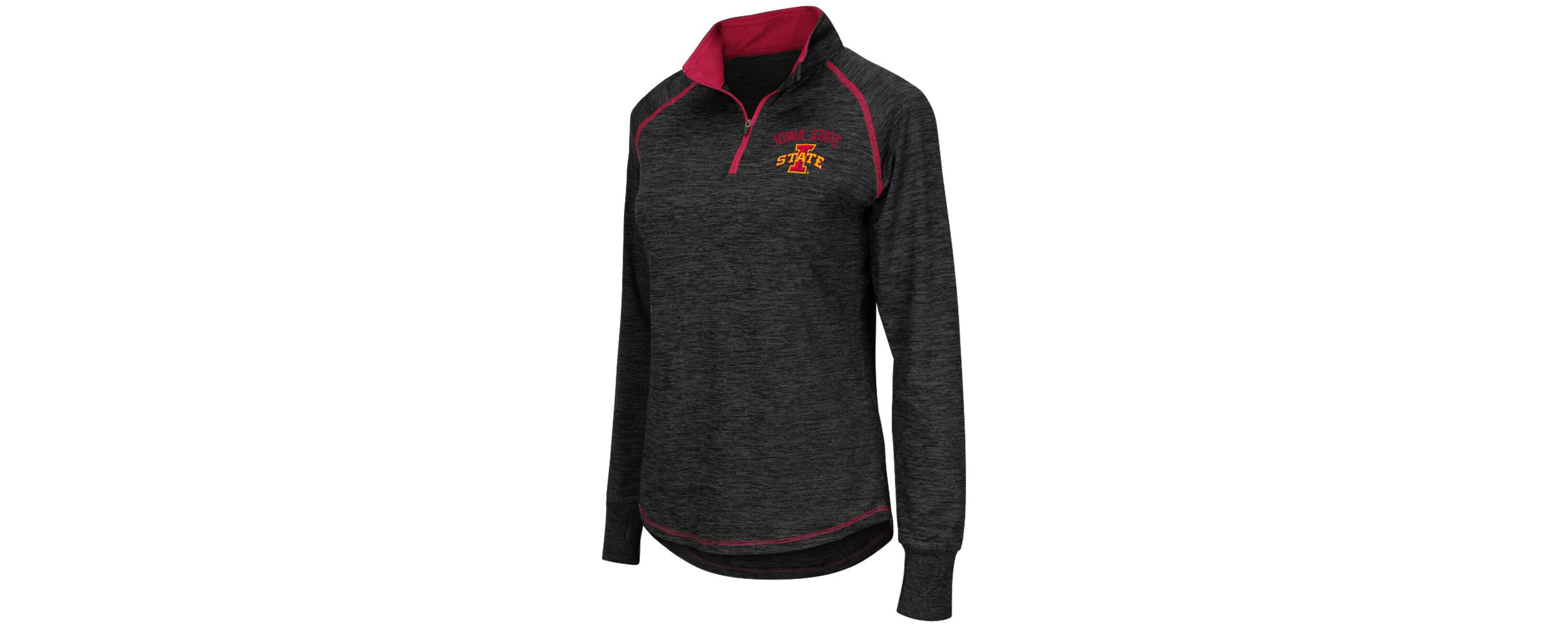NCAA Iowa State Cyclones Bikram Lightweight Fitted Quarter-Zip Long Sleeve Top