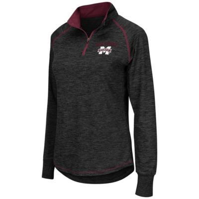 NCAA Mississippi State Bulldogs Bikram Lightweight Fitted Quarter-Zip Long Sleeve Top