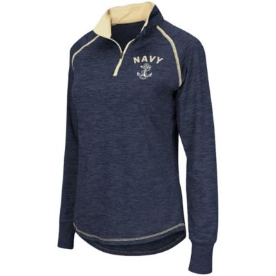 Navy Midshipmen NCAA Midshipmen Bikram Lightweight Fitted Quarter-Zip Long Sleeve Top