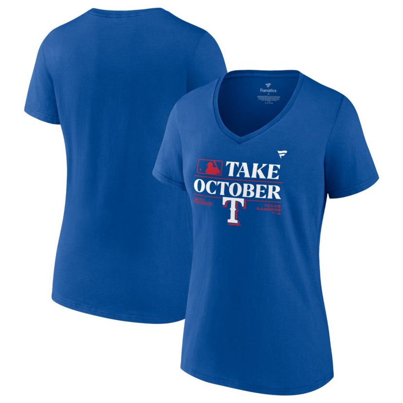 MLB Fanatics Texas Rangers 2023 season Locker Room Plus Size V-Neck T-Shirt