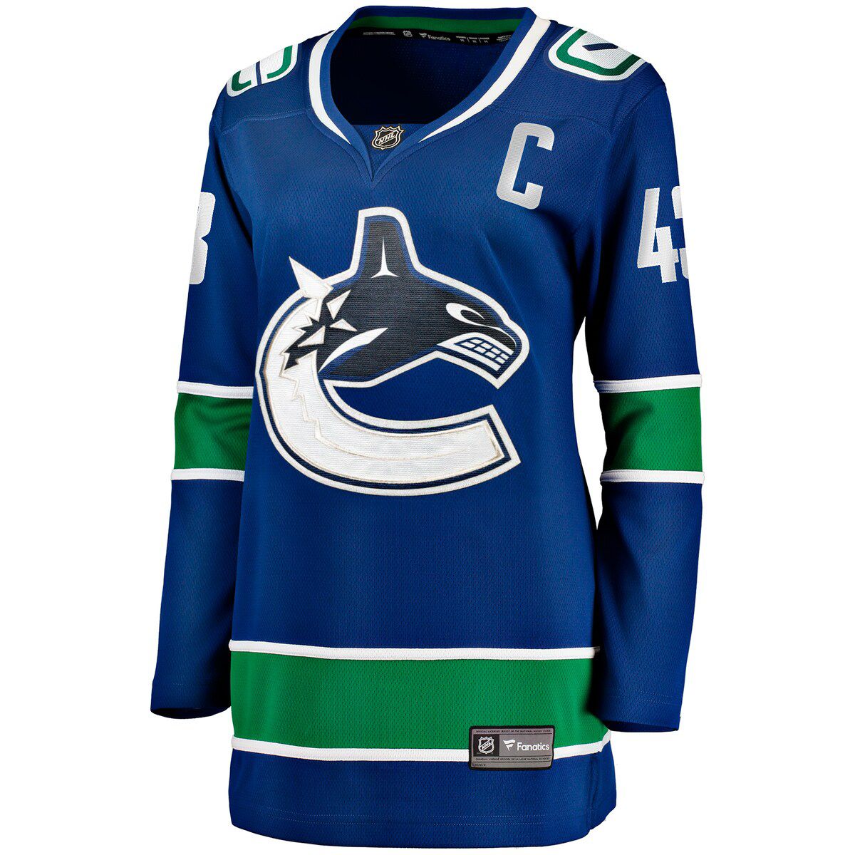 NHL Fanatics Quinn Hughes Vancouver Canucks Home Breakaway Player Jersey