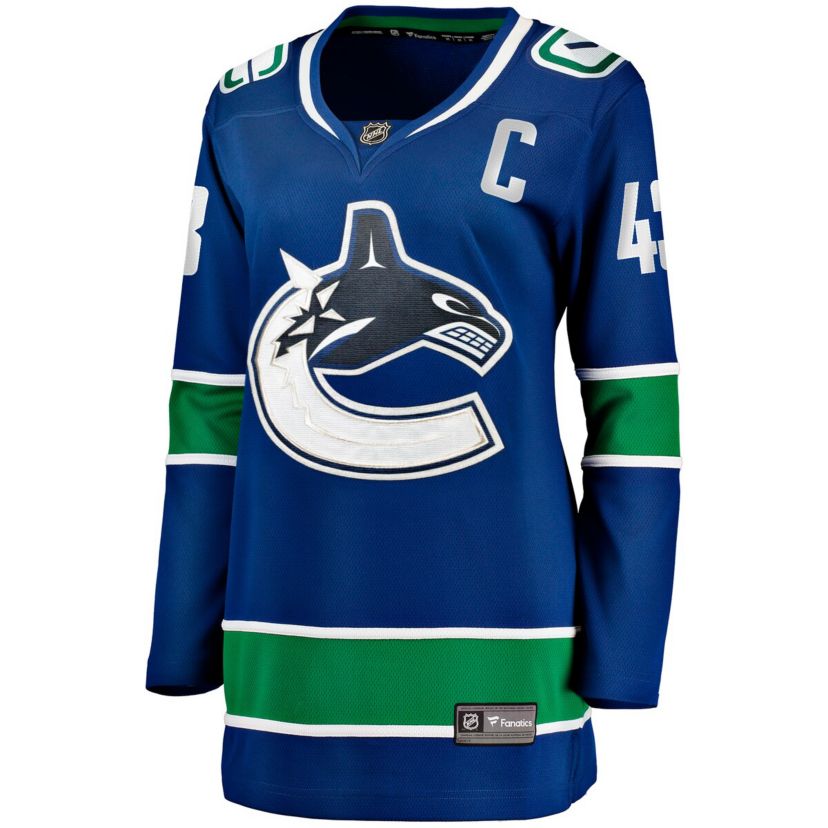NHL Fanatics Quinn Hughes Vancouver Canucks Home Breakaway Player Jersey