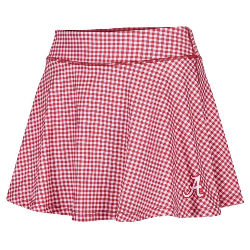 Alabama Crimson Tide NCAA Alabama Tide Gingham Flowy Skort