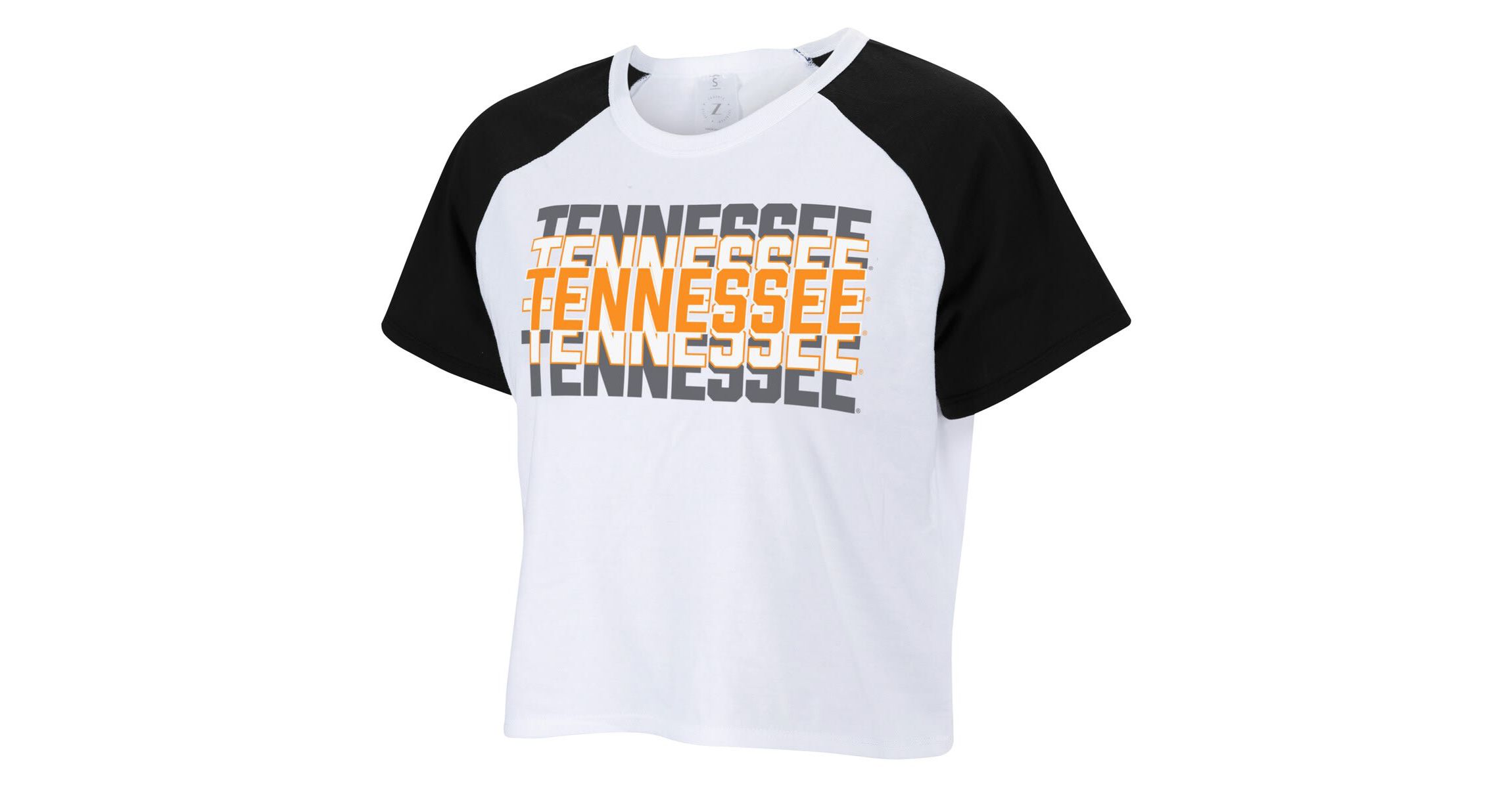 NCAA Tennessee Volunteers Colorblock Repeat Raglan Cropped T-Shirt
