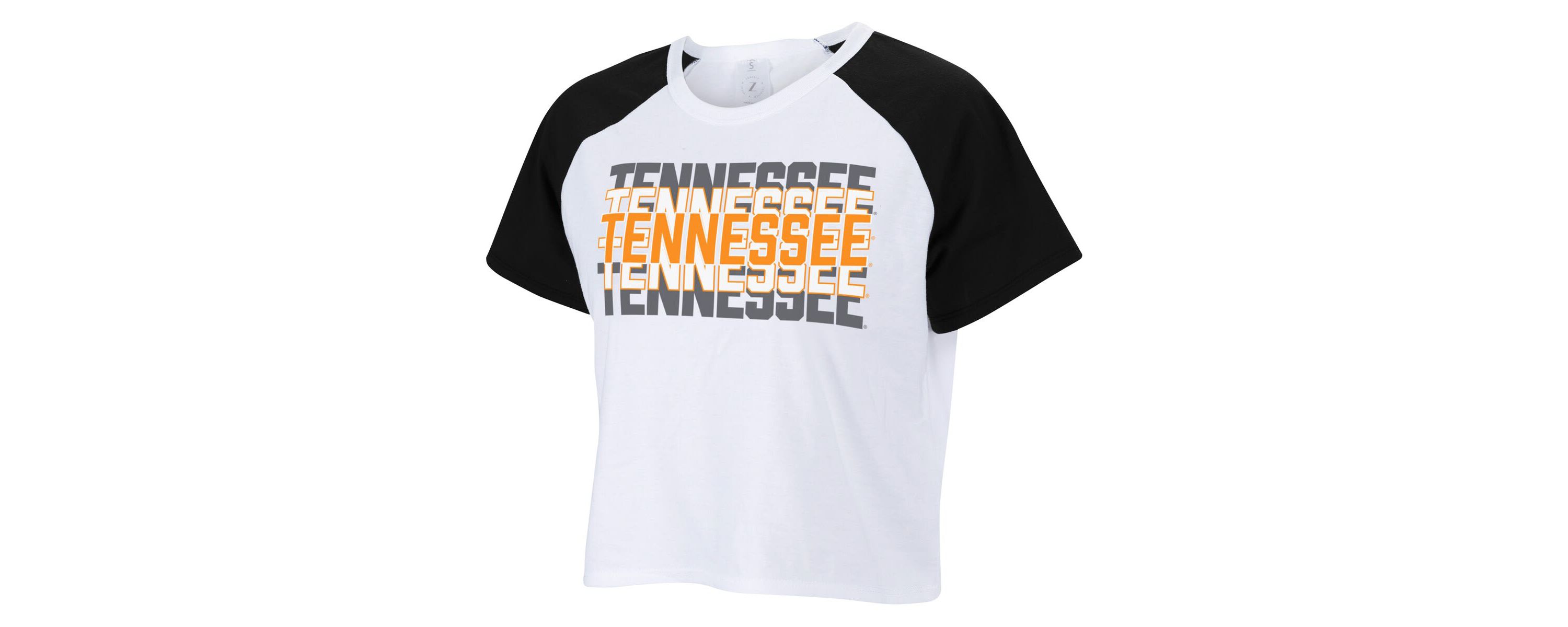 NCAA Tennessee Volunteers Colorblock Repeat Raglan Cropped T-Shirt