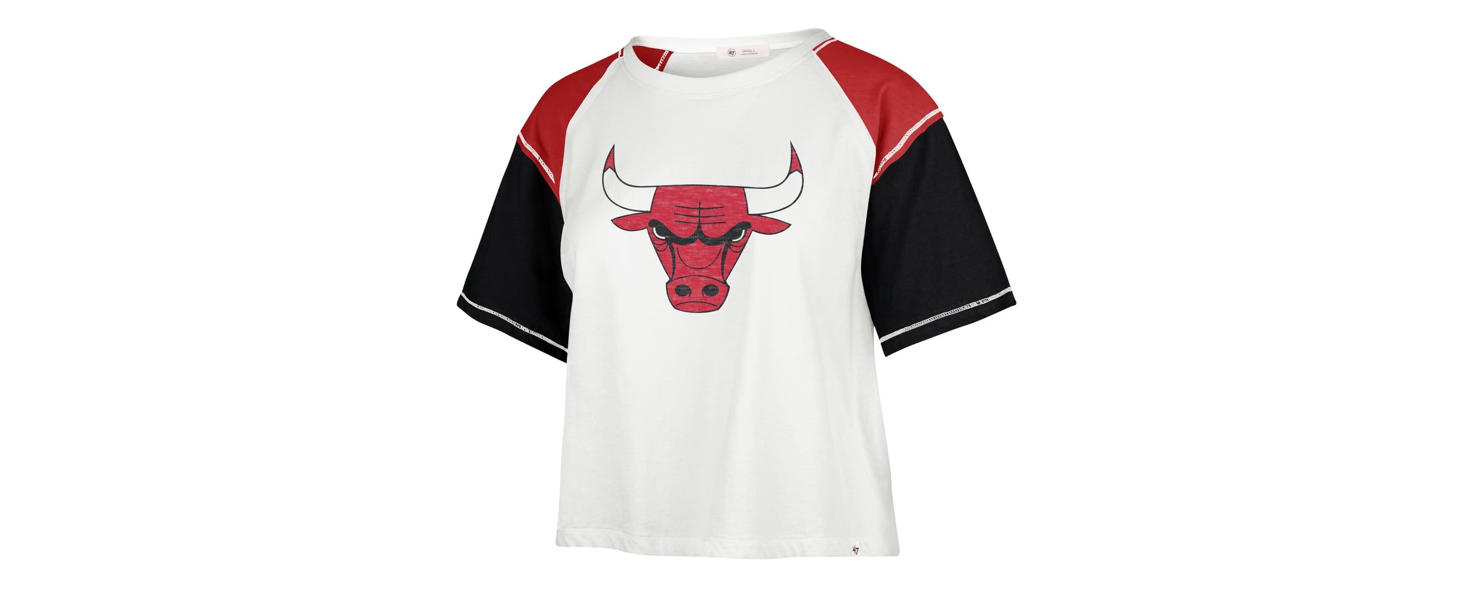 NBA Chicago Bulls Premier Raglan Cropped T-Shirt