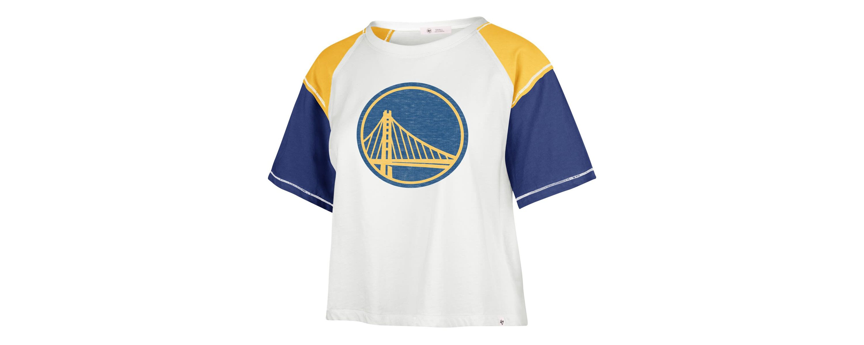 NBA Golden State Warriors Premier Raglan Cropped T-Shirt
