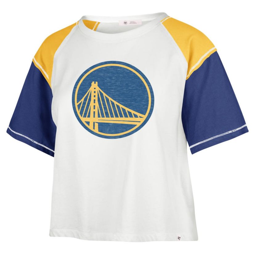 NBA Golden State Warriors Premier Raglan Cropped T-Shirt