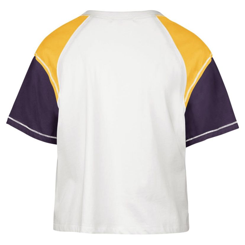 NBA Los Angeles Lakers Premier Raglan Cropped T-Shirt
