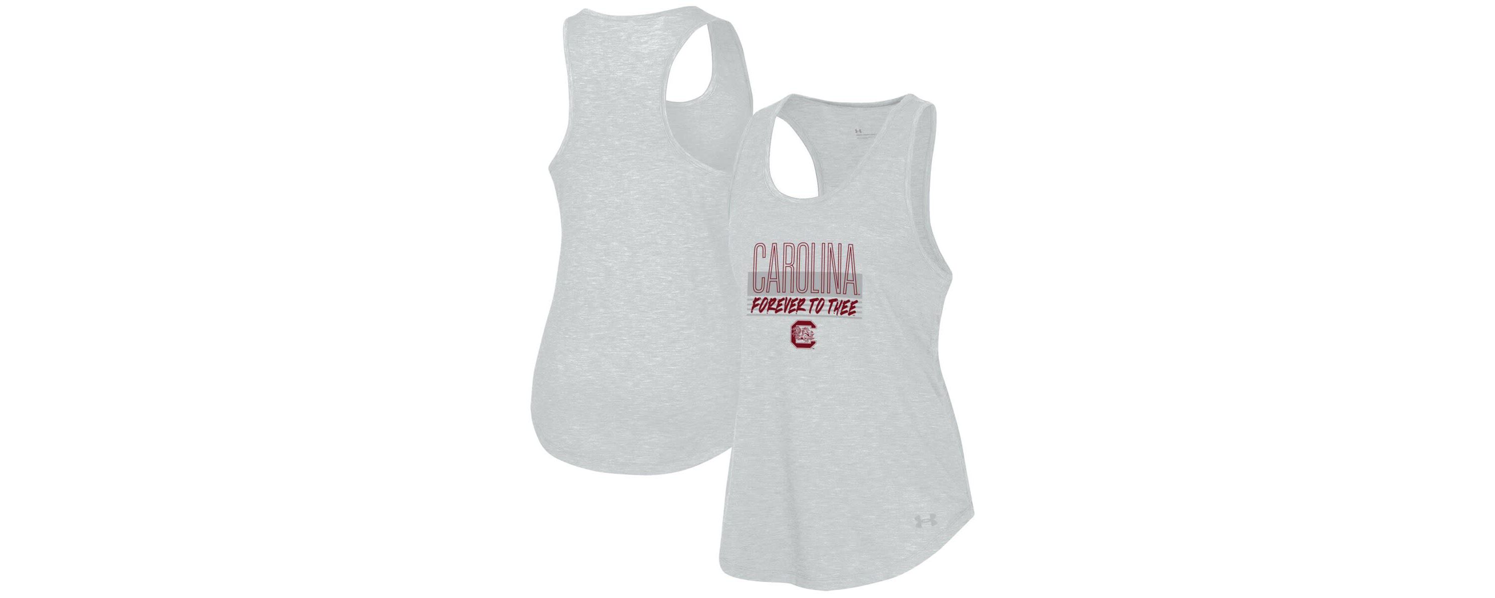 NCAA Under Armour South Carolina Gamecocks Breezy Racerback Tri-Blend Tank Top