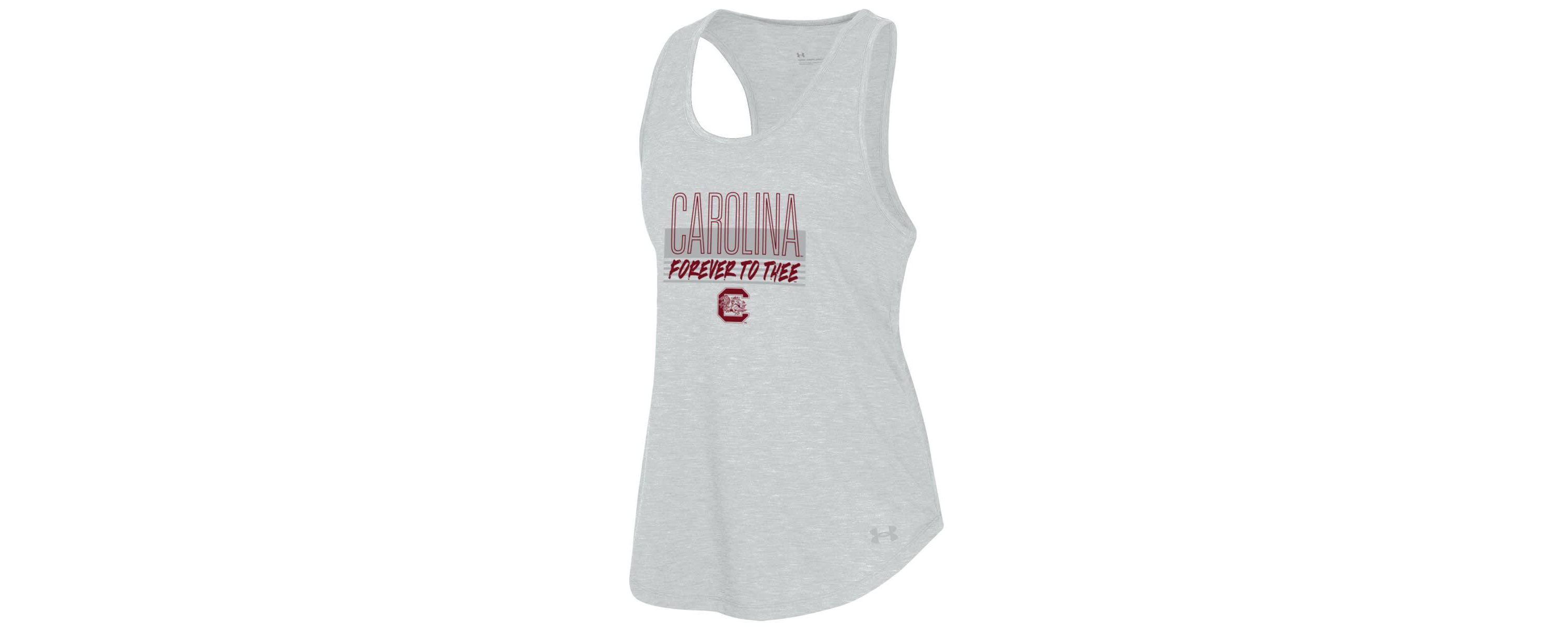 NCAA Under Armour South Carolina Gamecocks Breezy Racerback Tri-Blend Tank Top