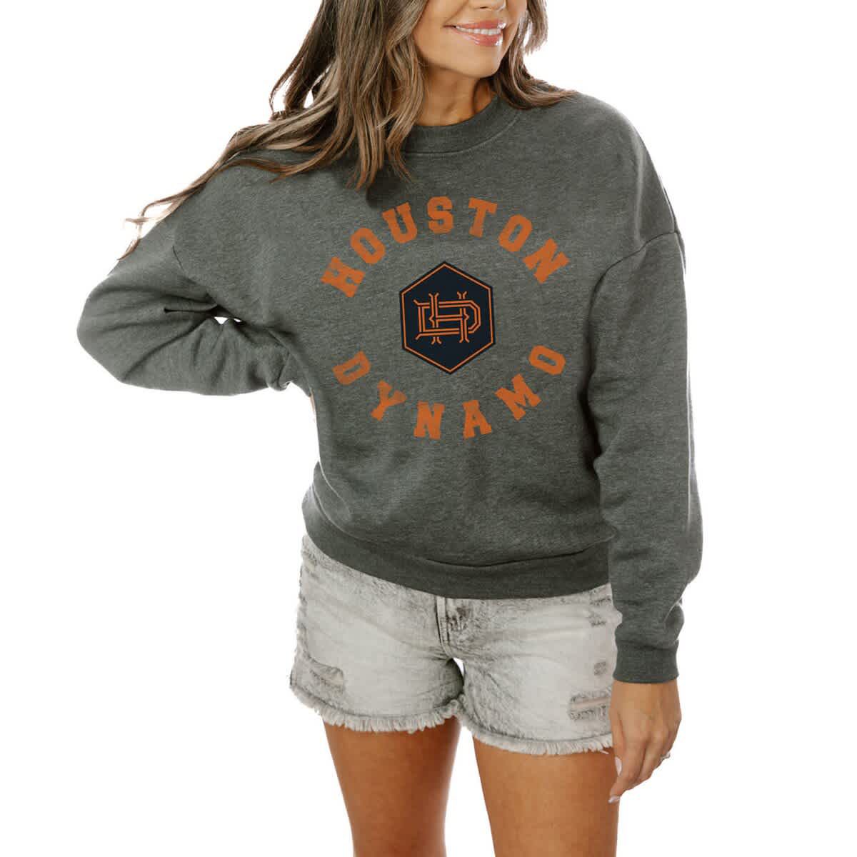 MLS Houston Dynamo FC Oversized Fleece Pullover Sweatshirt