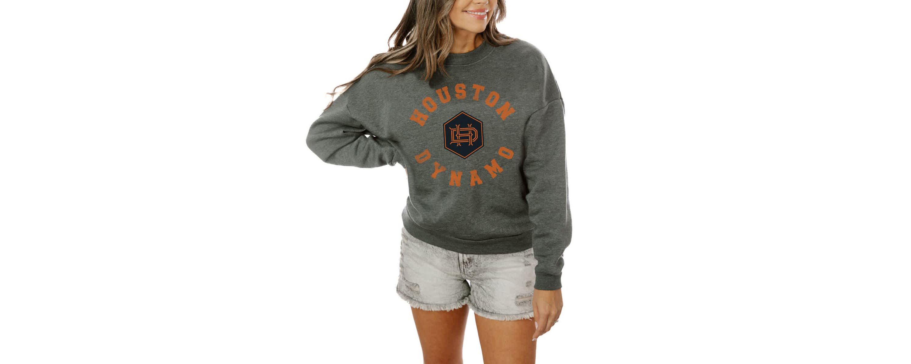 MLS Houston Dynamo FC Oversized Fleece Pullover Sweatshirt