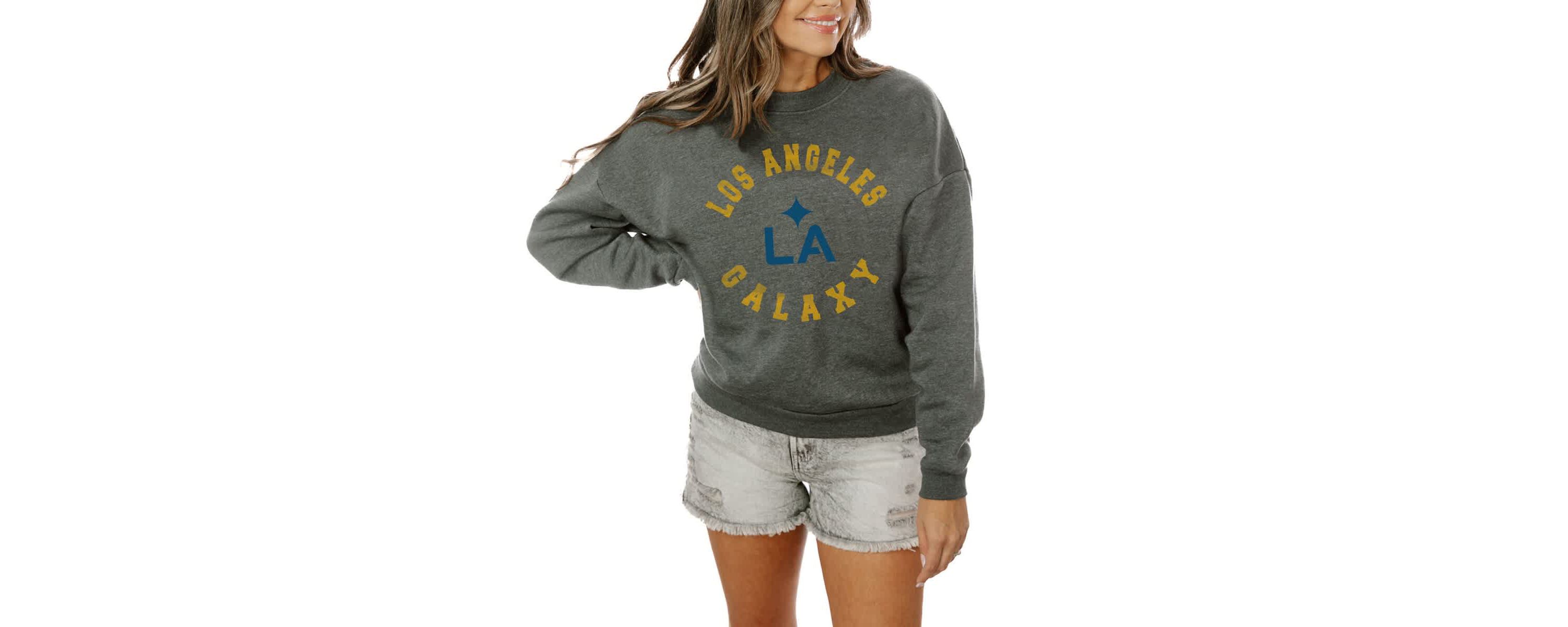 MLS LA Galaxy Oversized Fleece Pullover Sweatshirt