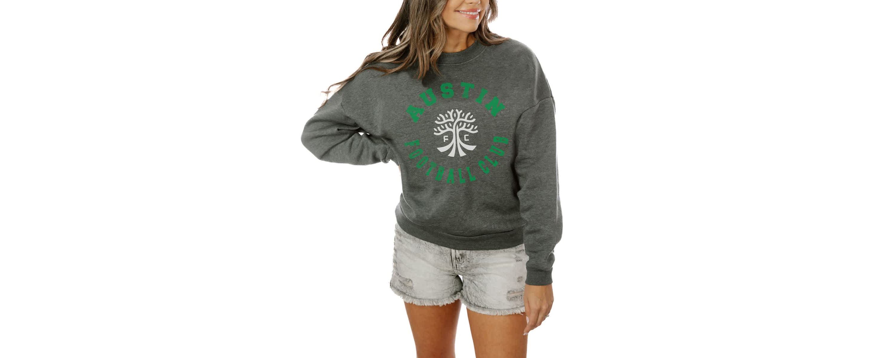 MLS Austin FC Oversized Fleece Pullover Sweatshirt