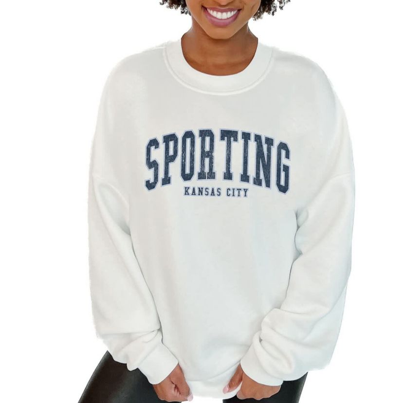 MLS Sporting Kansas City Oversized Fleece Pullover Sweatshirt