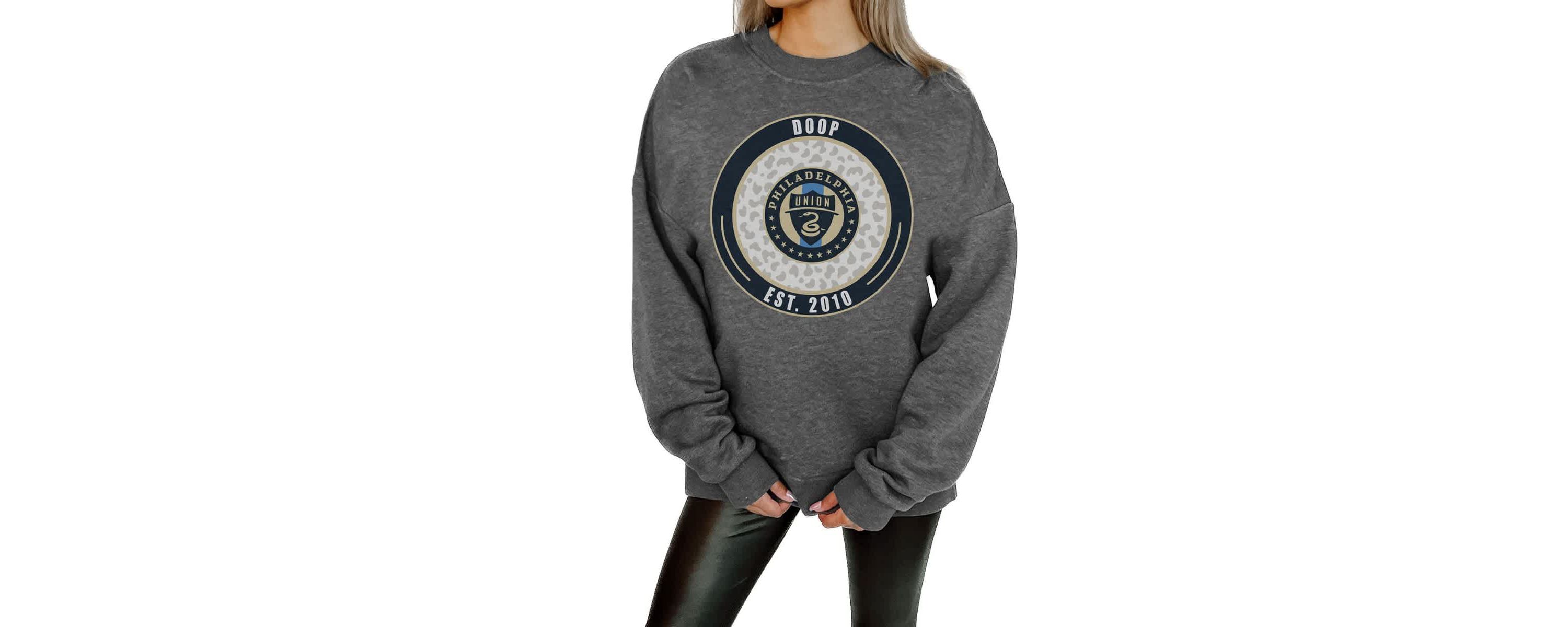 MLS Philadelphia Union Oversized Fleece Pullover Sweatshirt