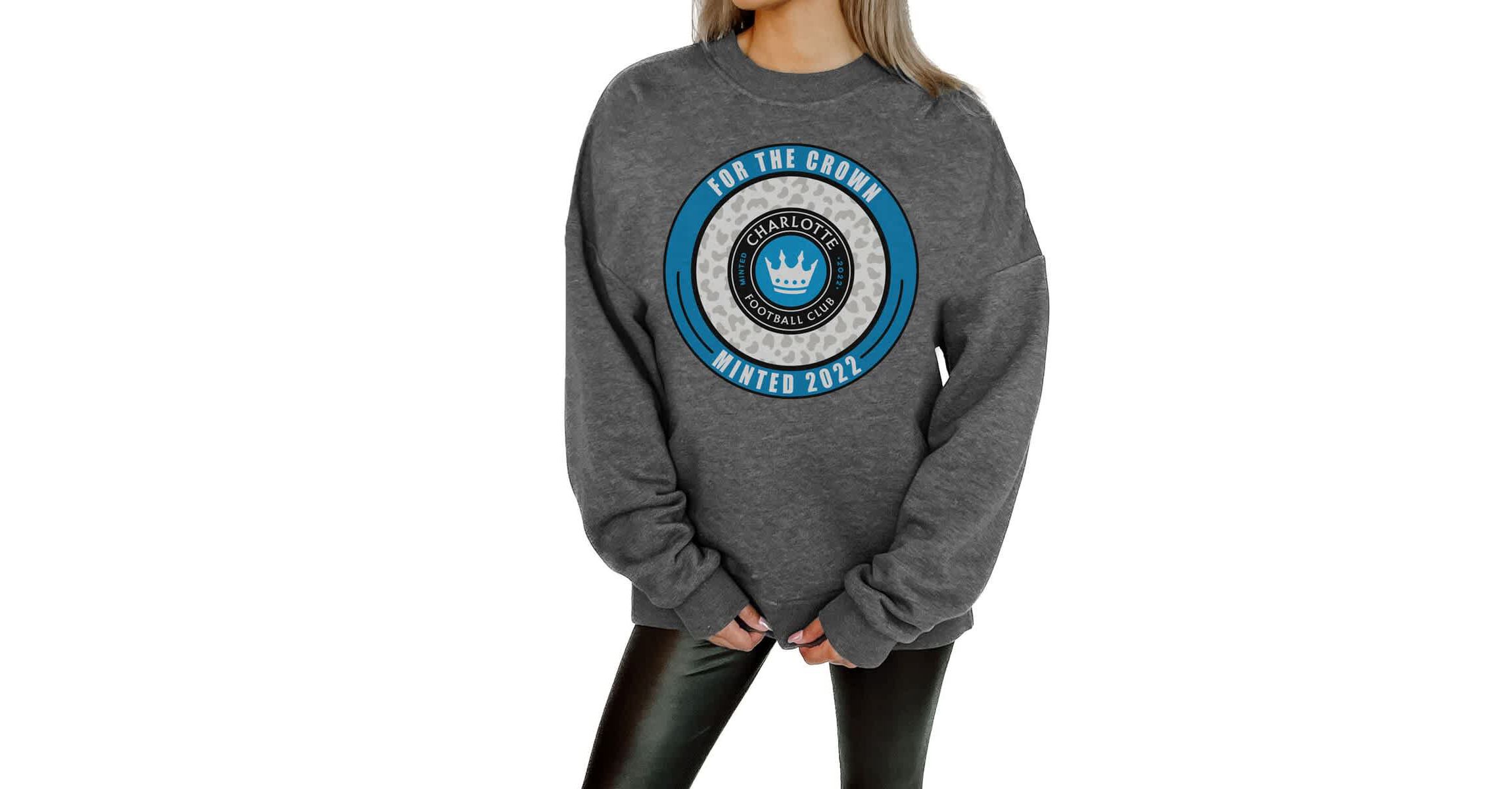 MLS Charlotte FC Oversized Fleece Pullover Sweatshirt