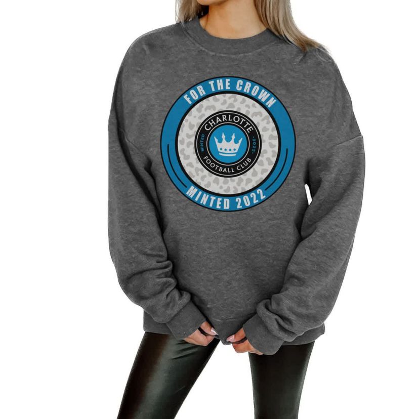 MLS Charlotte FC Oversized Fleece Pullover Sweatshirt
