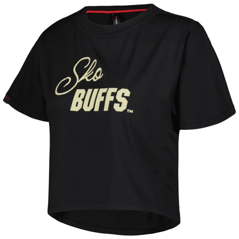 NCAA Colorado Buffaloes Milky Silk Cropped T-Shirt