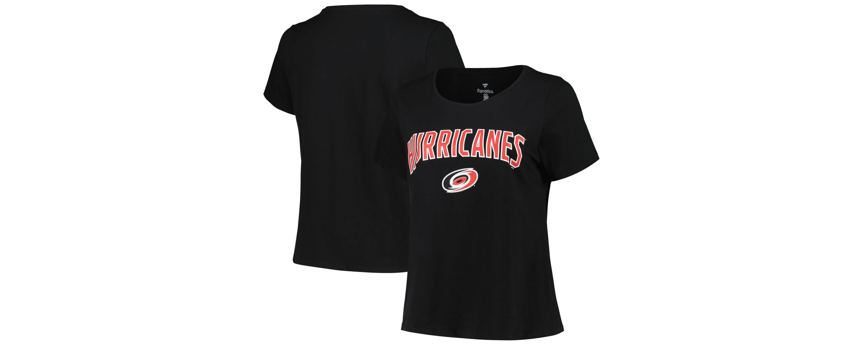 NHL Carolina Hurricanes Plus Size Arch Over Logo T-Shirt