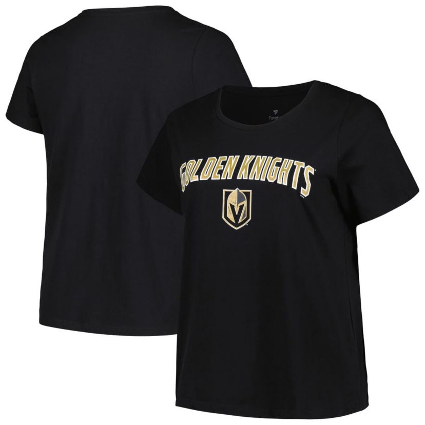 NHL Vegas Golden Knights Plus Size Arch Over Logo T-Shirt