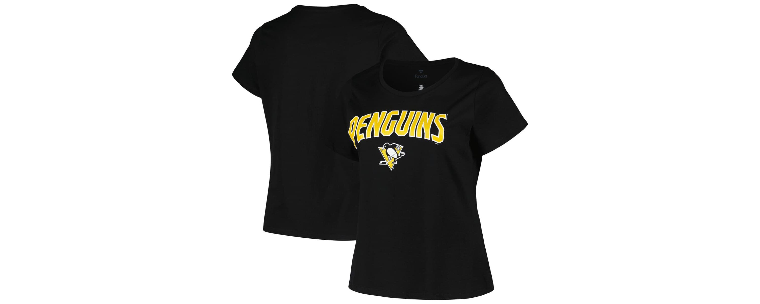 NHL Pittsburgh Penguins Plus Size Arch Over Logo T-Shirt