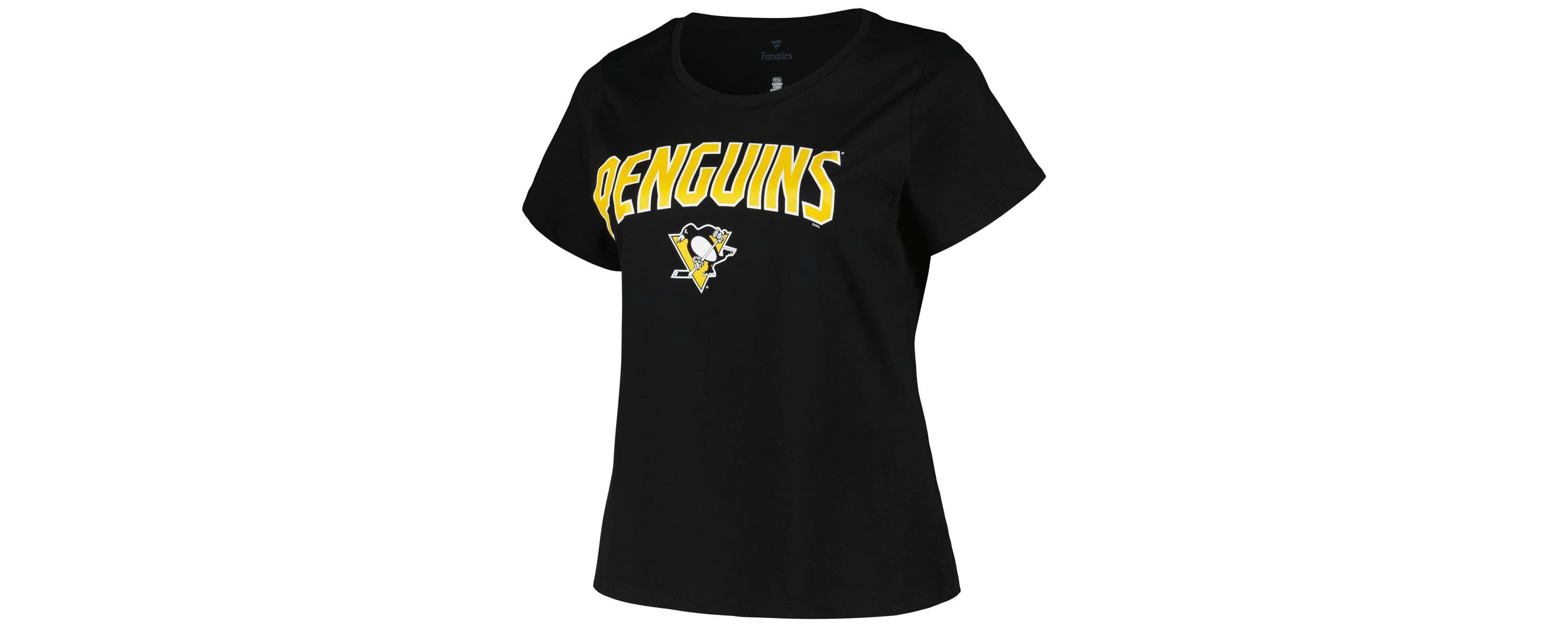 NHL Pittsburgh Penguins Plus Size Arch Over Logo T-Shirt