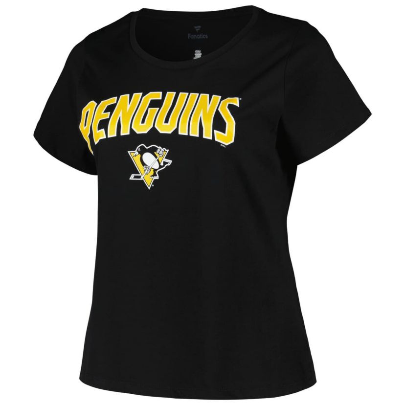 NHL Pittsburgh Penguins Plus Size Arch Over Logo T-Shirt