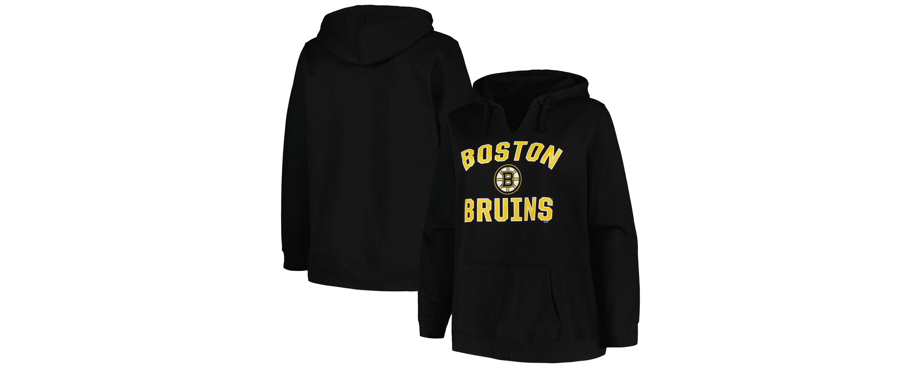 NHL Plus Size Arch Over Logo Pullover Hoodie