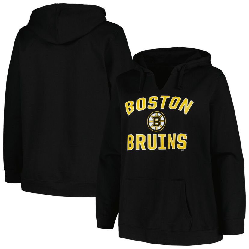 NHL Plus Size Arch Over Logo Pullover Hoodie