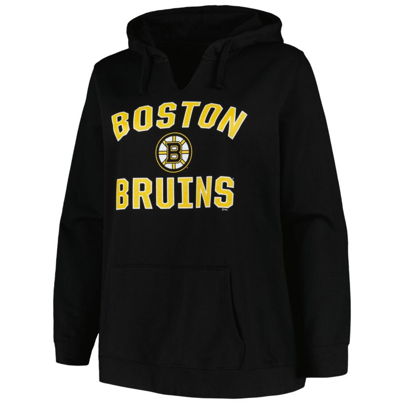 NHL Plus Size Arch Over Logo Pullover Hoodie