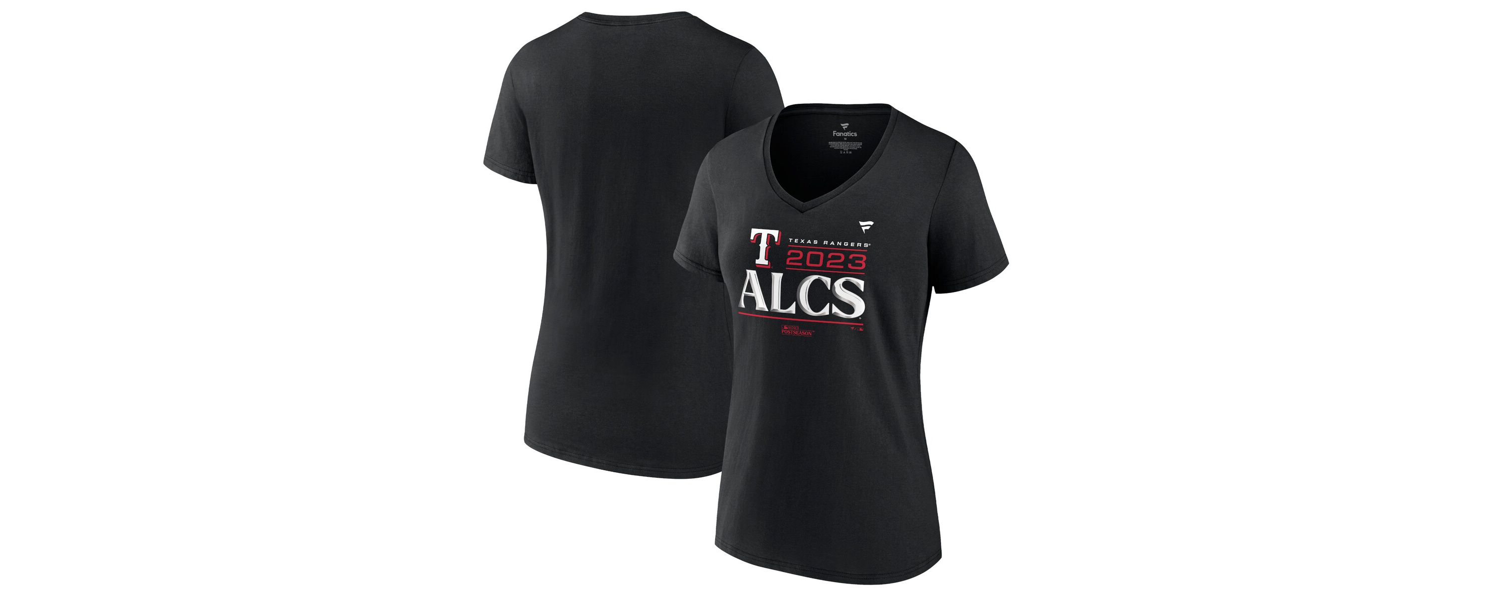 MLB Fanatics Texas Rangers 2023 Division Series Winner Locker Room Plus Size V-Neck T-Shirt