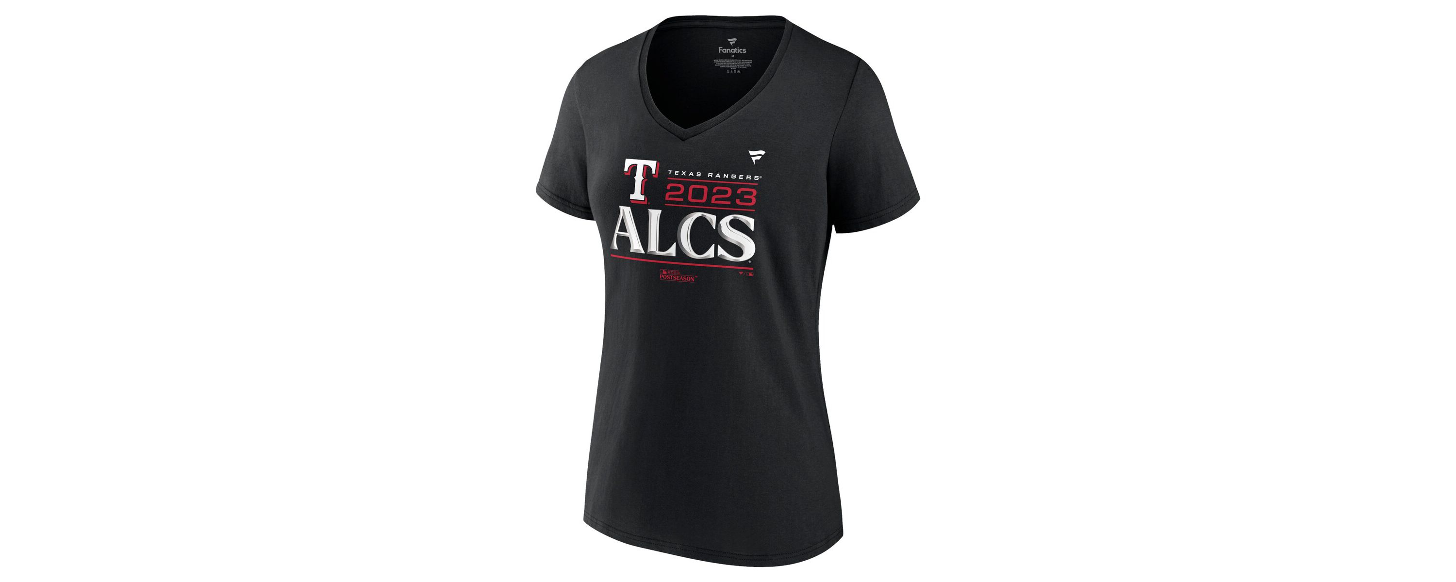 MLB Fanatics Texas Rangers 2023 Division Series Winner Locker Room Plus Size V-Neck T-Shirt